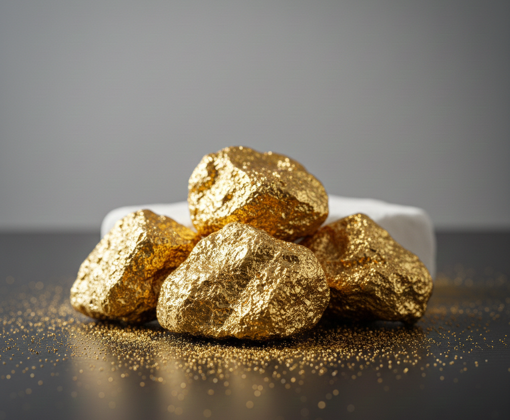 Illustrative raw gold